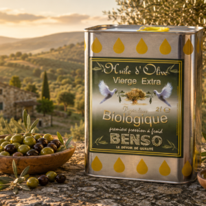 Huile d'olive biologique Benso - 2 litres