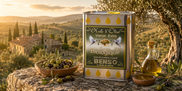 Huile d'olive biologique Benso - 2 litres