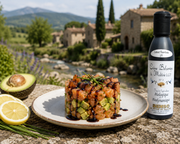 Crème balsamique biologique et biodynamique à la framboise - 150 ml