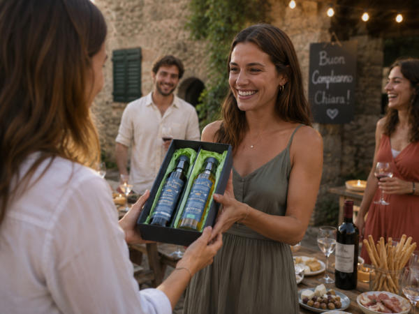 Coffret cadeau huile d'olive bio / vinaigre balsamique bio