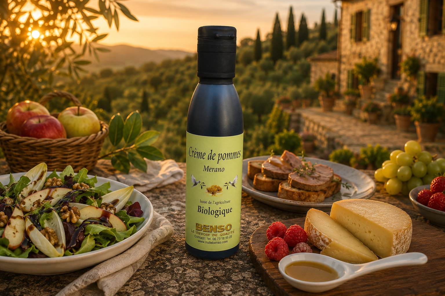 Merano-Apple-Cream-150ml Crème de pomme Mérano au vinaigre de cidre biologique - 150 ml