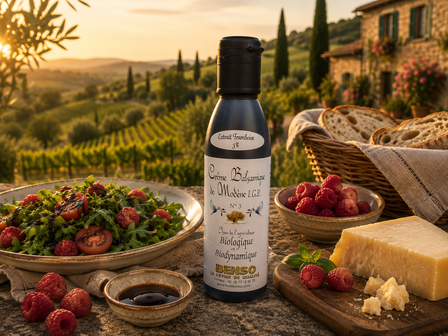 Raspberry-Organic-Biodynamic-Balsamic-Cream-150ml Crème balsamique biologique et biodynamique à la framboise - 150 ml