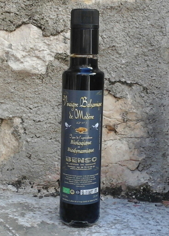 Vinaigre balsamique de Modène biologique - 3 ans d'age - 250 ml